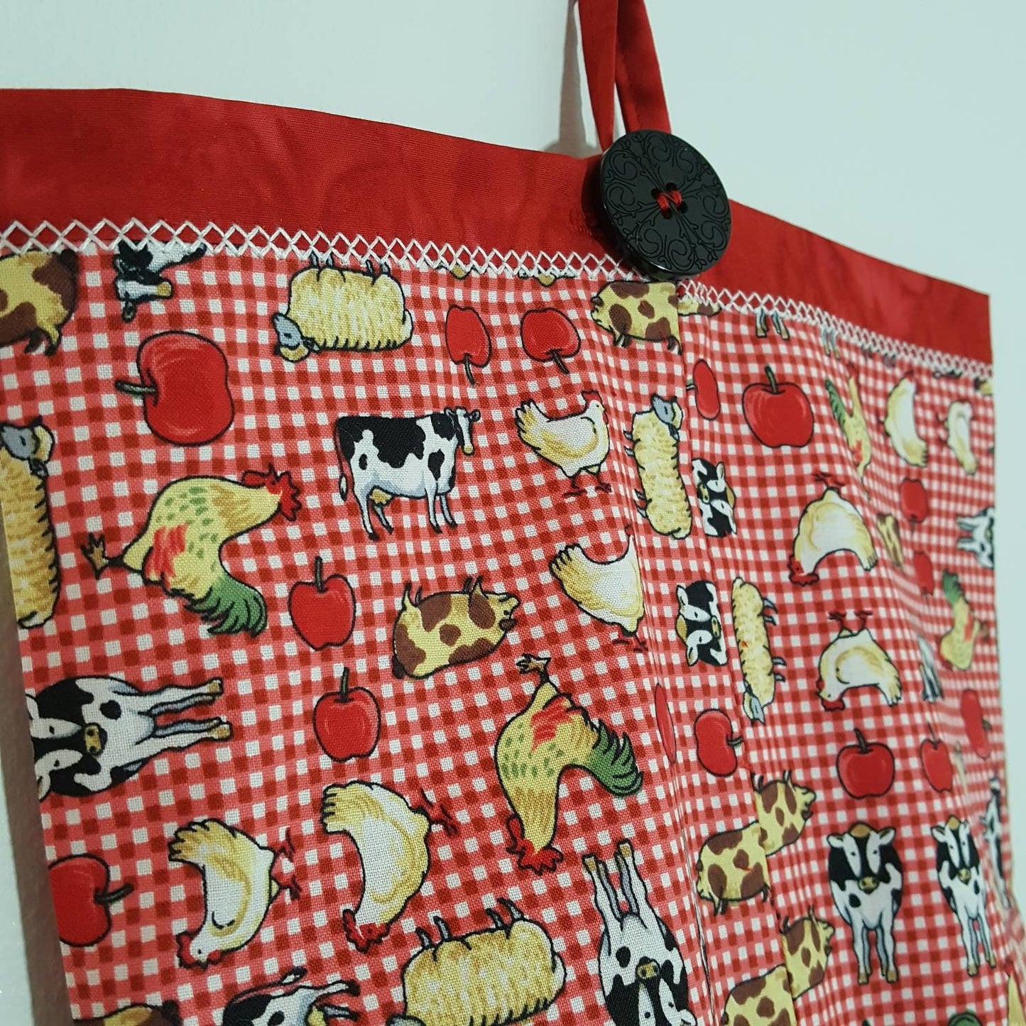 Farmhouse Kitchen Plastic Bag Holder, Grocery Bag Dispenser