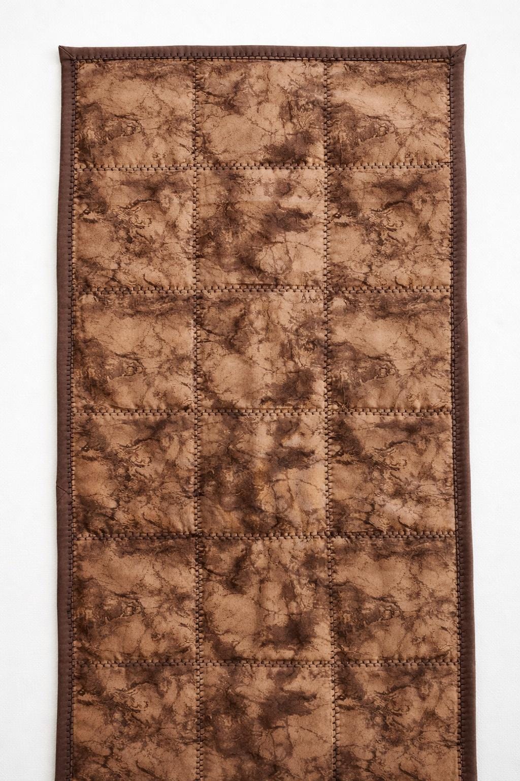 Southwestern Quilted Table Runner – Nine Patch Design – 13 x 25.5 – Rustic Western Decor