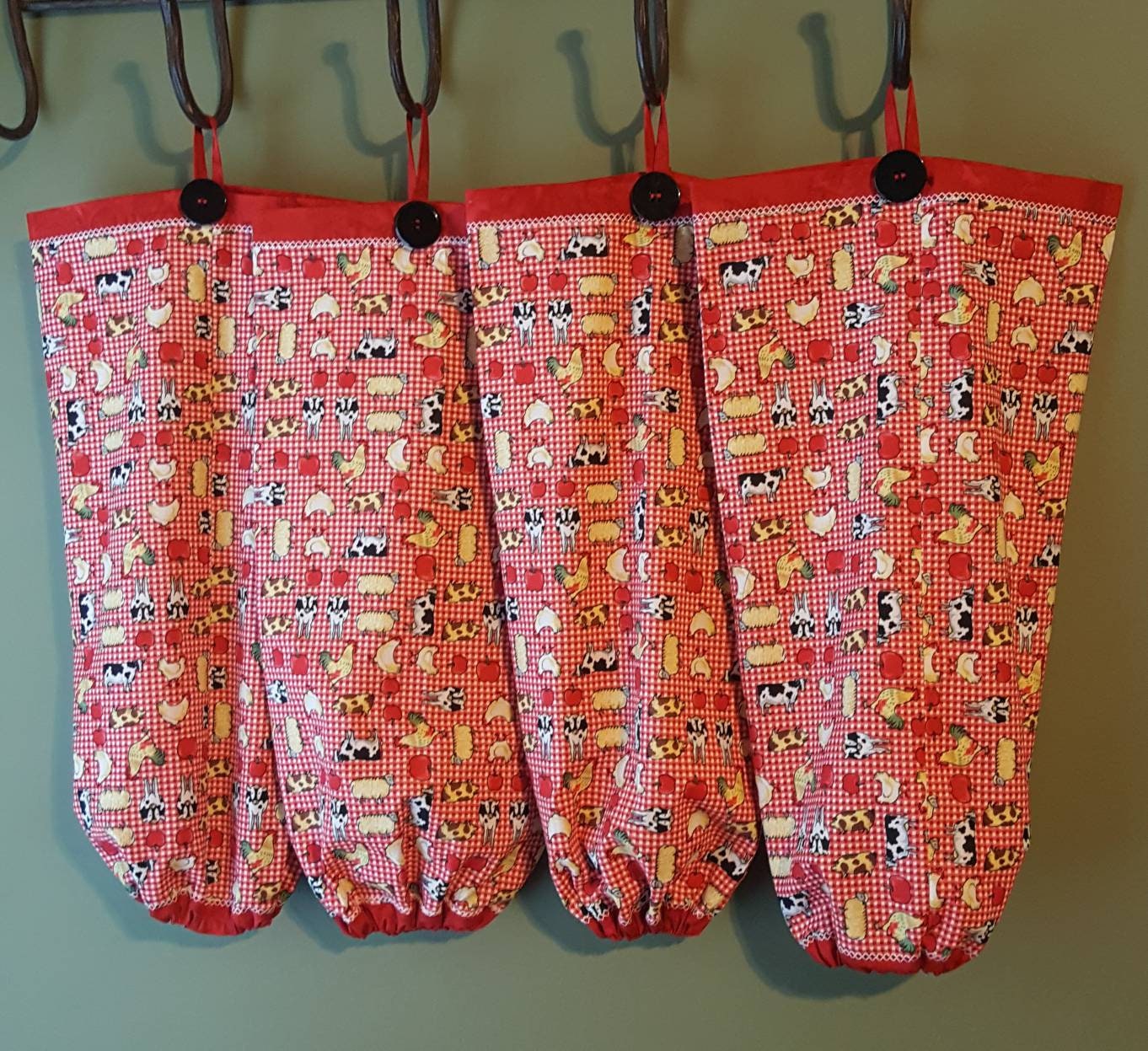 Farmhouse Kitchen Plastic Bag Holder, Grocery Bag Dispenser