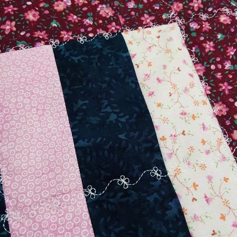 Teal Batik Quilted Table Topper – 18.5" Square – Decorative Stitching – 100% Cotton