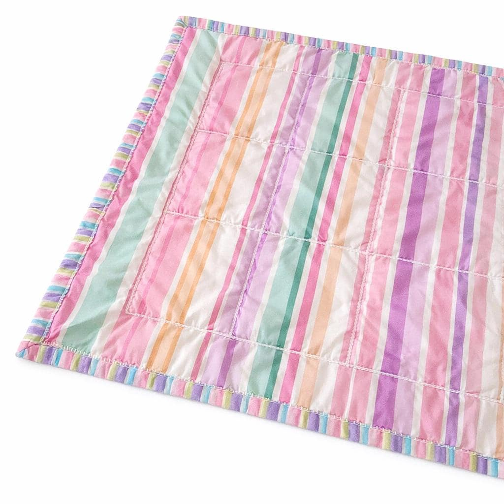 Easter Patchwork Table Mat – Quilted Pastel Decor with Egg Appliqués – Spring Centerpiece